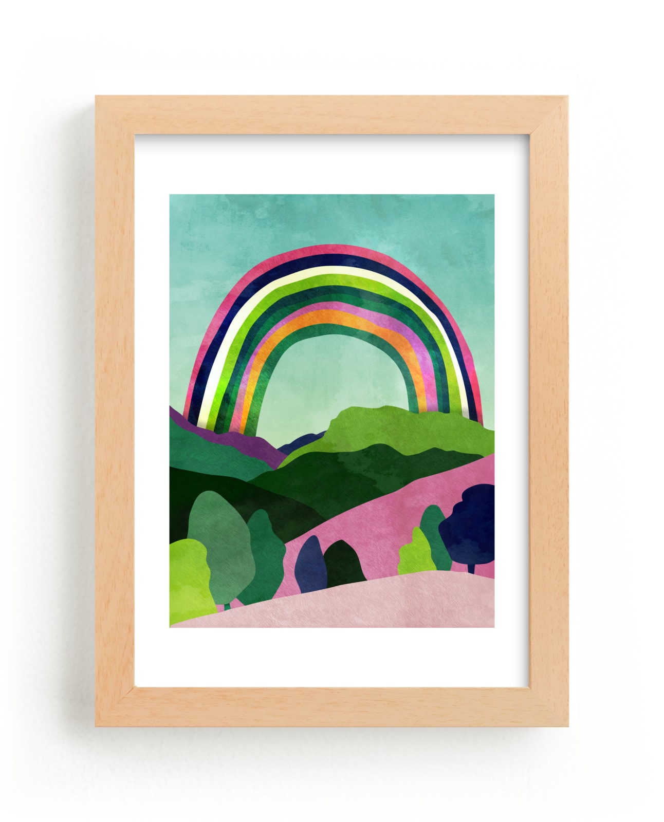 "Rainbow dreams" - Limited Edition Art Print by Mojca Dolinar in beautiful frame options and a variety of sizes.