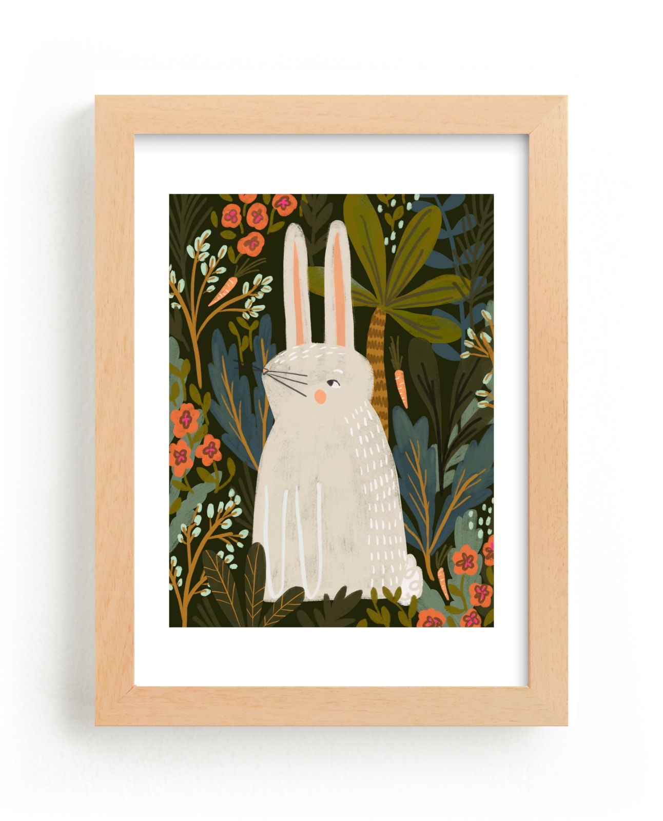 "Bunny Jungle" - Limited Edition Art Print by SALLY MURPHY in beautiful frame options and a variety of sizes.