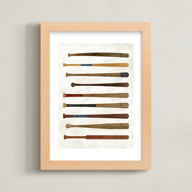 "Vintage Bats" by Heather Schertzer in beautiful frame options and a variety of sizes.