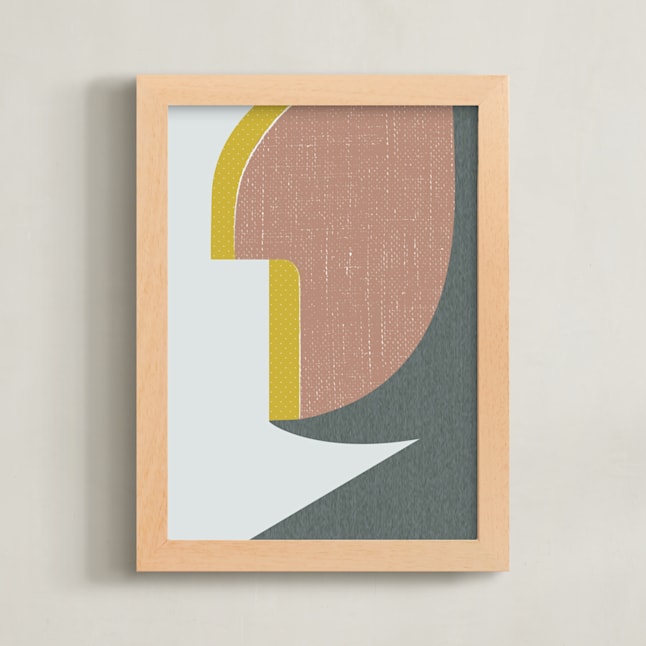 "Hero" - Art Print in Uniform by Marta Berk - Framed