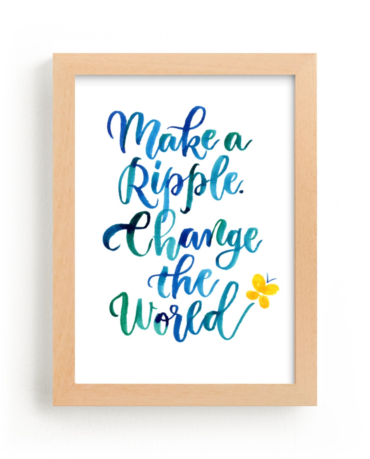 "Make A Ripple" - Art Print by Laura Bolter in beautiful frame options and a variety of sizes.