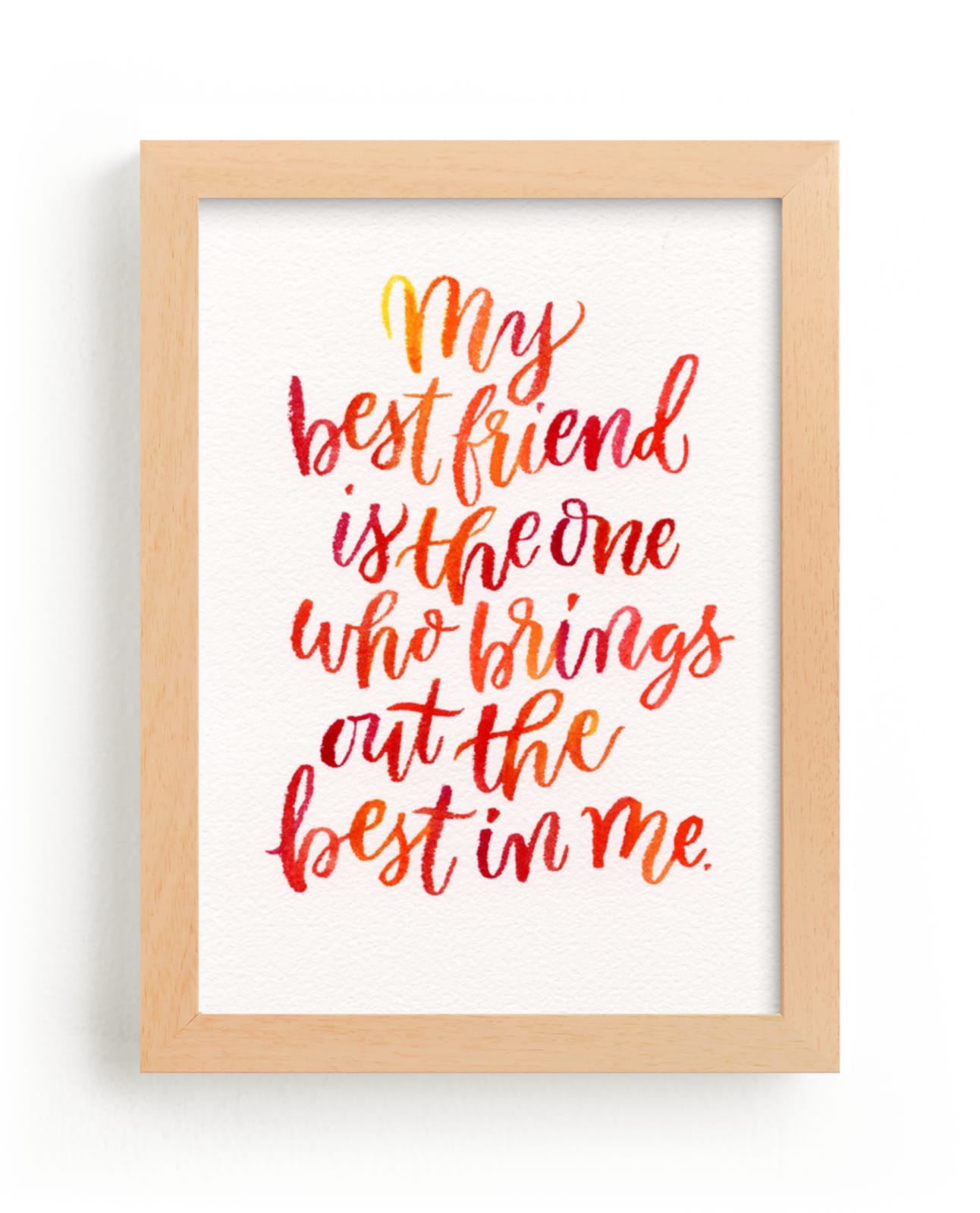 "Best Friend" - Art Print by Laura Bolter in beautiful frame options and a variety of sizes.