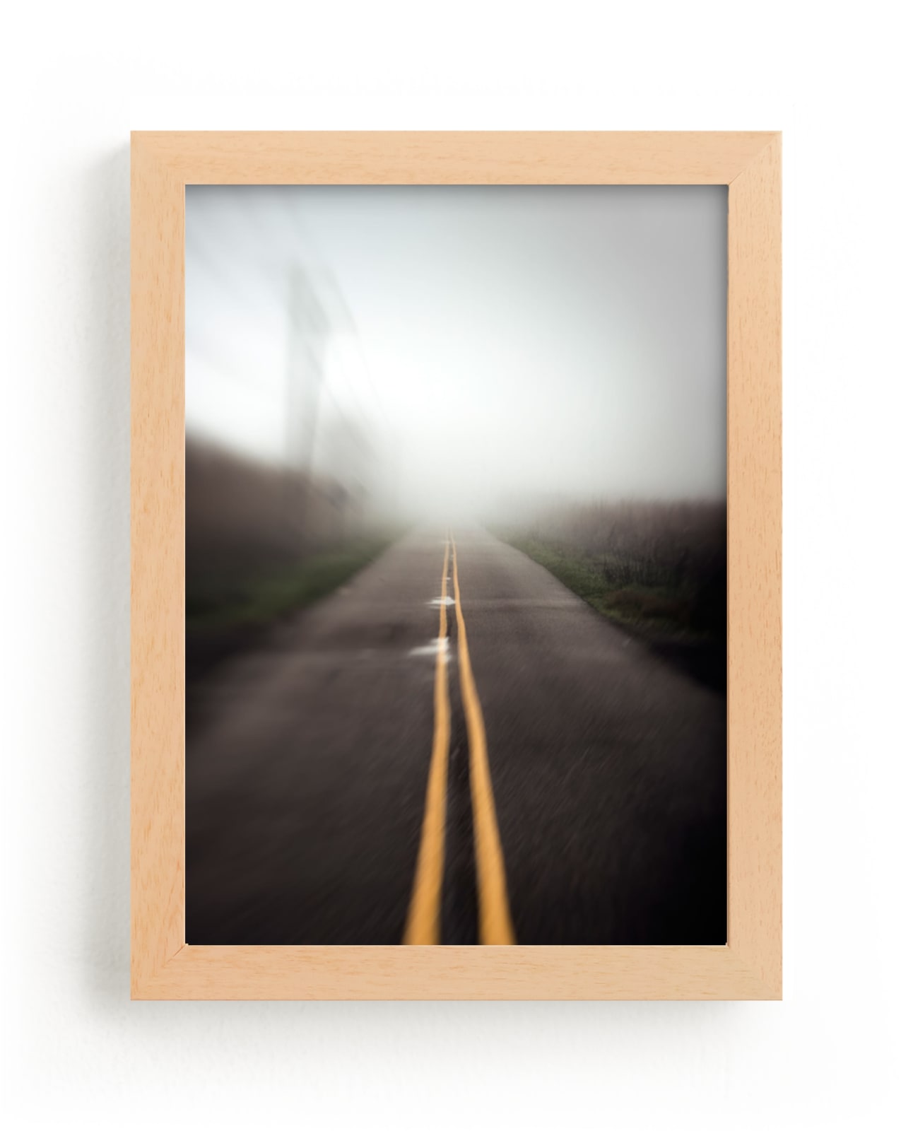 "Foggy Road" - Art Print by Mary Ann Glynn-Tusa in beautiful frame options and a variety of sizes.