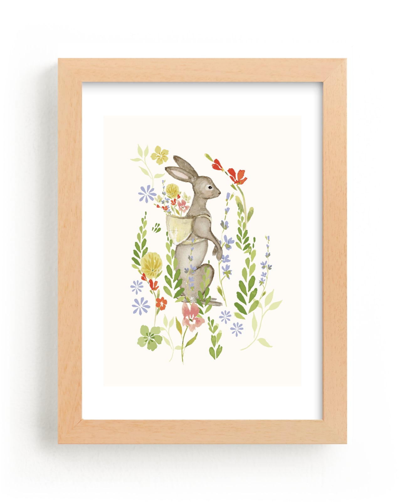 "A Wild Hare" - Art Print by Tina Faselli in beautiful frame options and a variety of sizes.