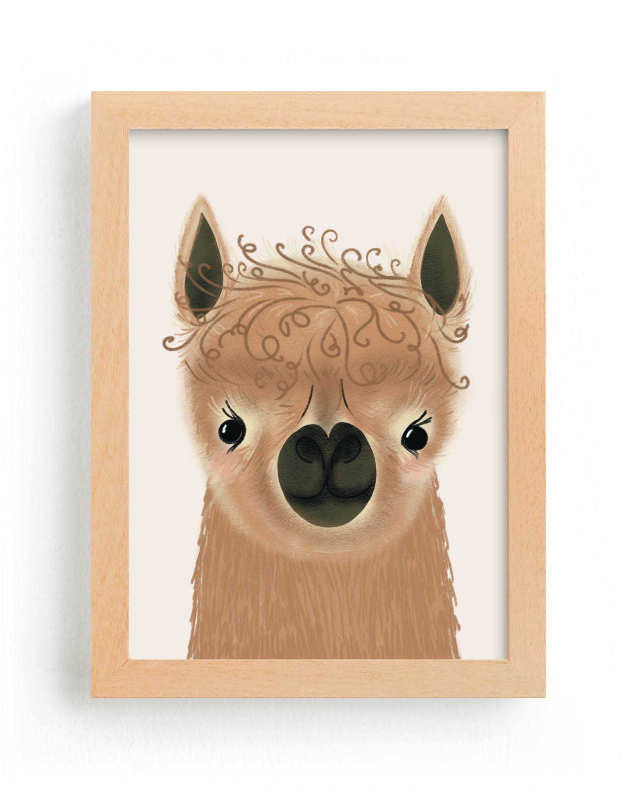 "le Alpaca" - Art Print by Itsy Belle Studio in beautiful frame options and a variety of sizes.