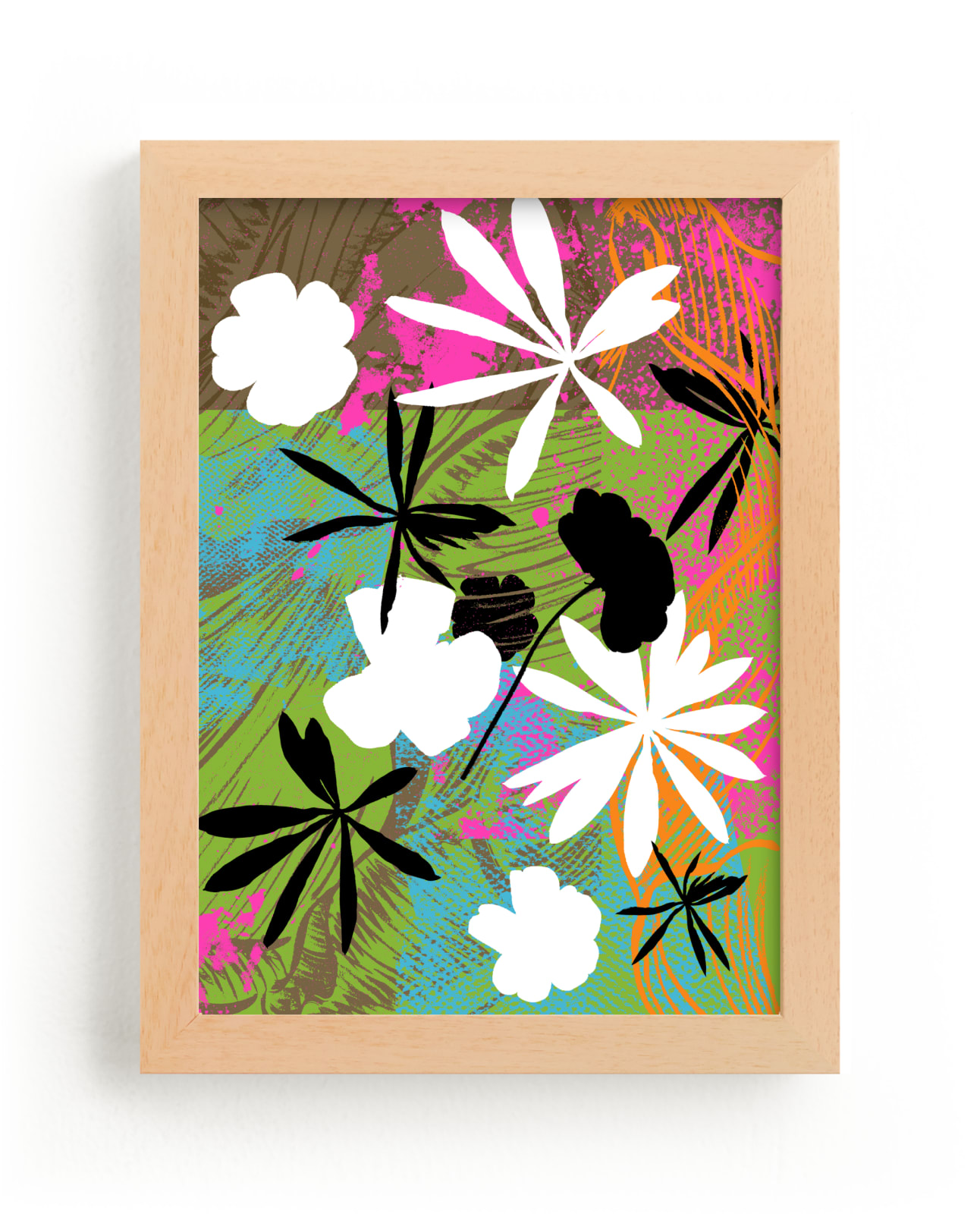 "Graphic Florals, Flox" by Kathleen Ney in beautiful frame options and a variety of sizes.