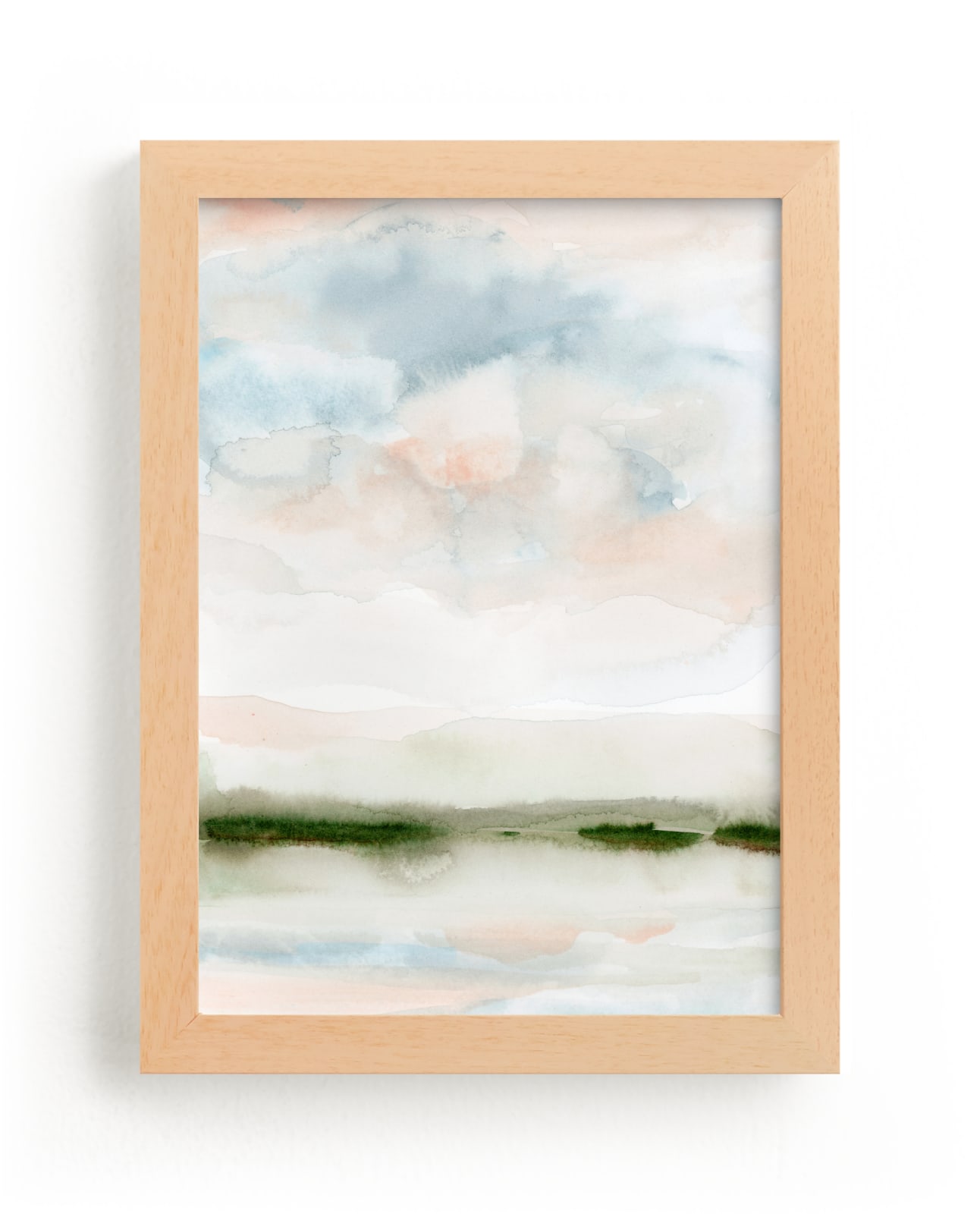"Purlieu" - Art Print in Sea by Lindsay Megahed - Framed