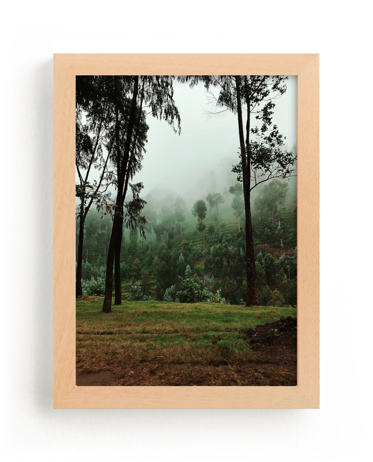 "Foggy Rwanda" by Alison Holcomb in beautiful frame options and a variety of sizes.