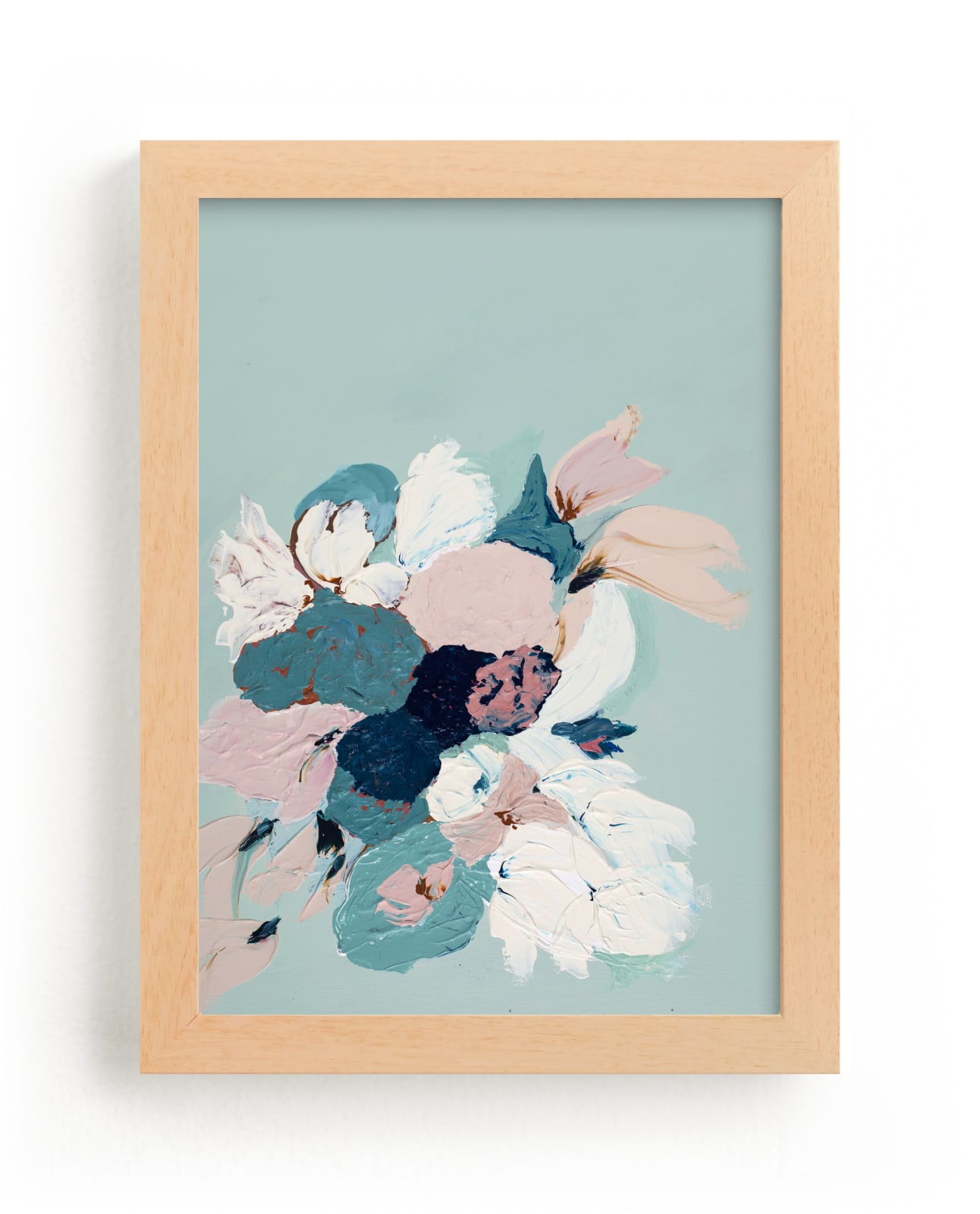 "Mint Botanical Abstract Print" by Caryn Owen in beautiful frame options and a variety of sizes.