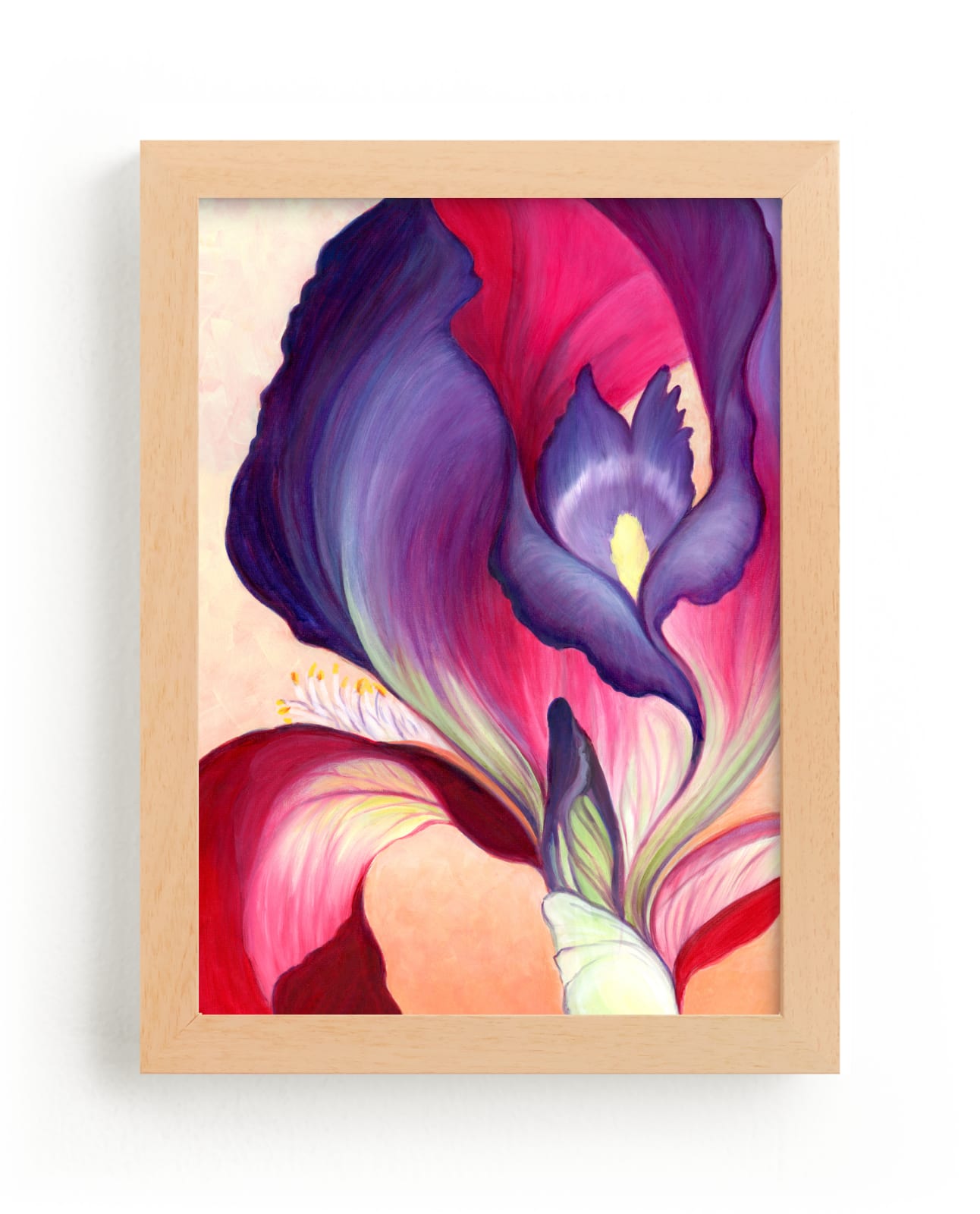 "Cropped Iris I" by Kathleen Ney in beautiful frame options and a variety of sizes.