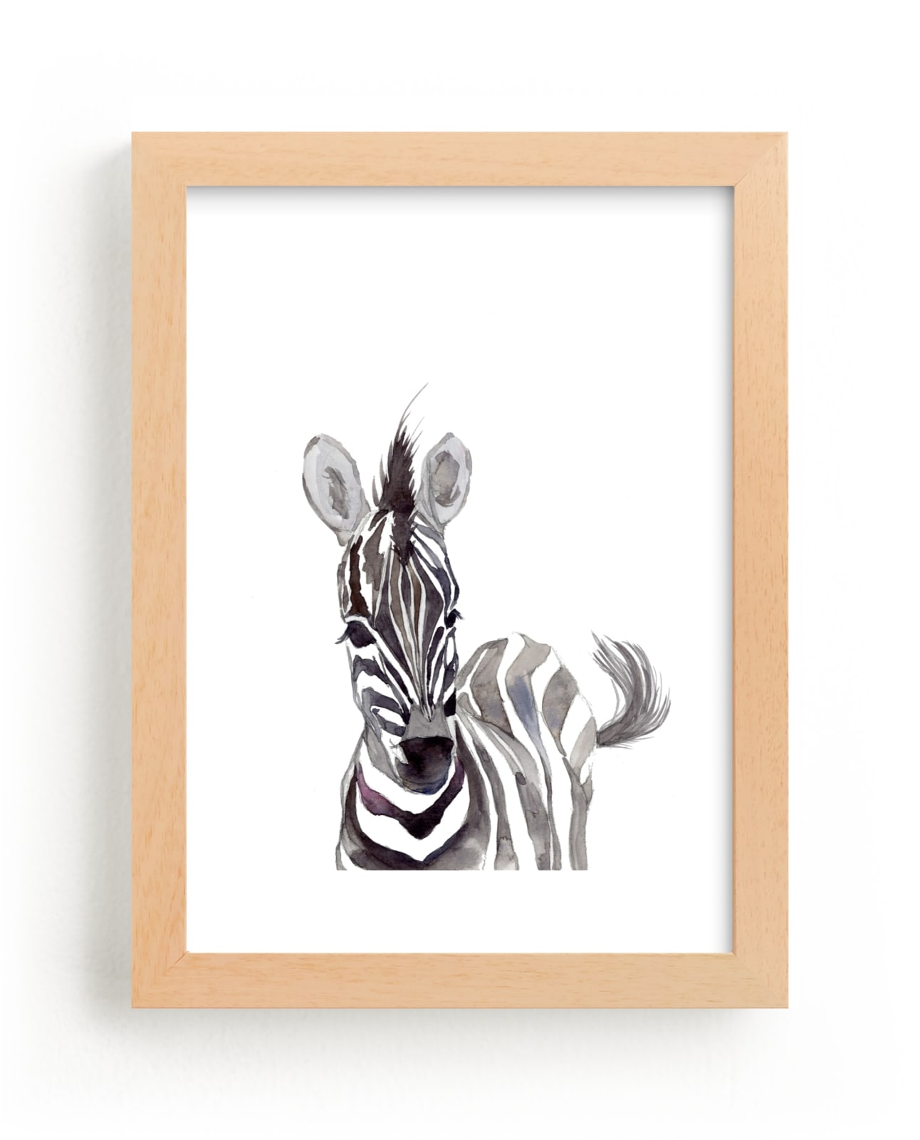 "Baby Animal Friends: Zebra" - Limited Edition Art Print by Jieun K Rasband in beautiful frame options and a variety of sizes.
