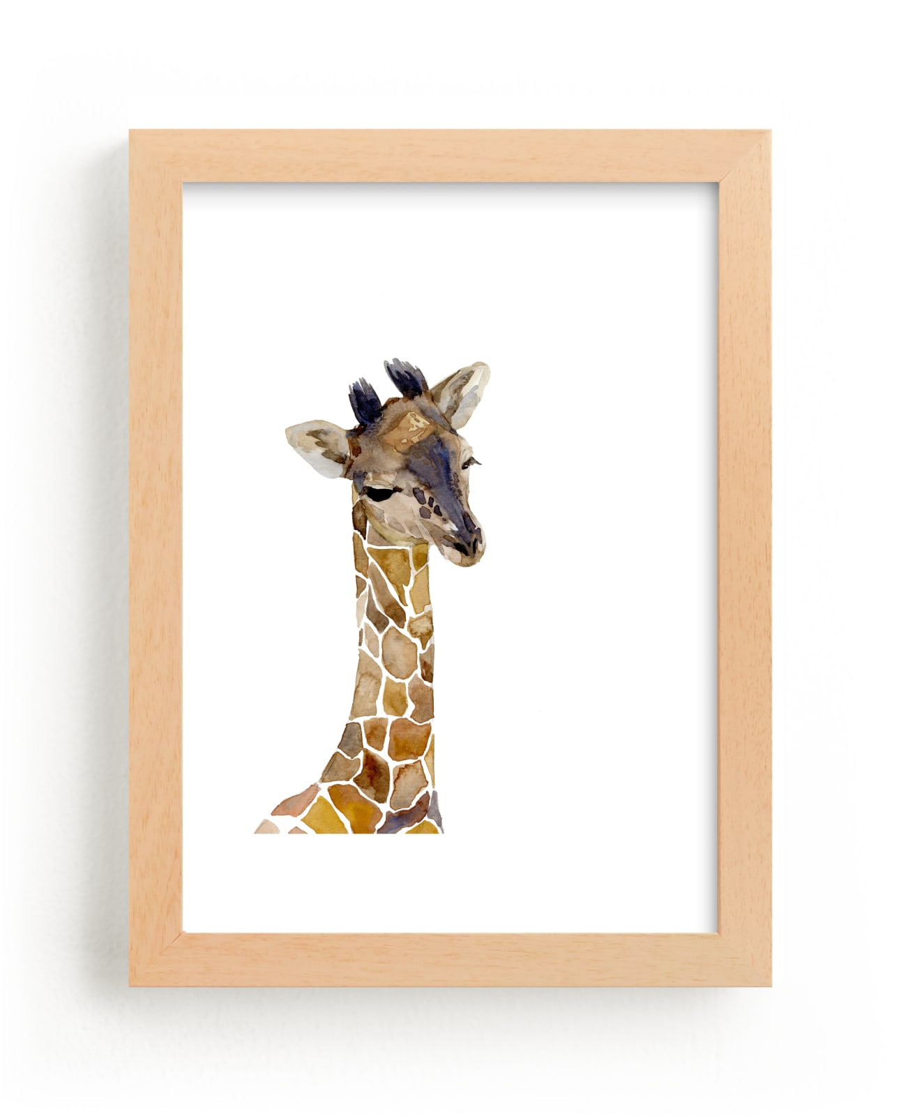 "Baby Animal Friends: Giraffe" - Limited Edition Art Print by Jieun K Rasband in beautiful frame options and a variety of sizes.