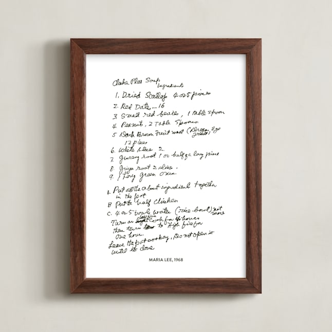 "Your Text: Custom Print " - Custom Print in Black by Minted - Framed