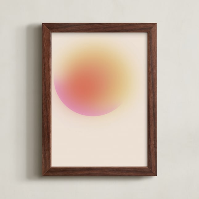 "new dawn" - Art Print in saffron by Maja Cunningham - Framed