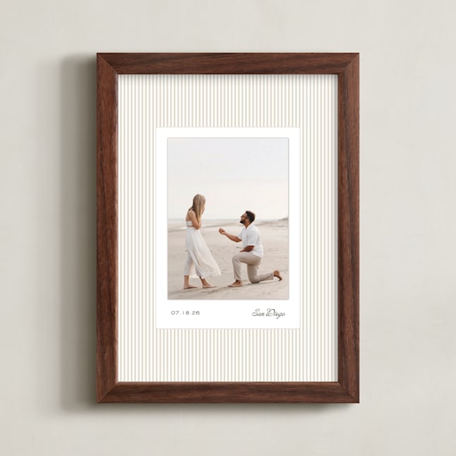 Luxe Stripes: Portrait Custom Photo Art by Creo Study