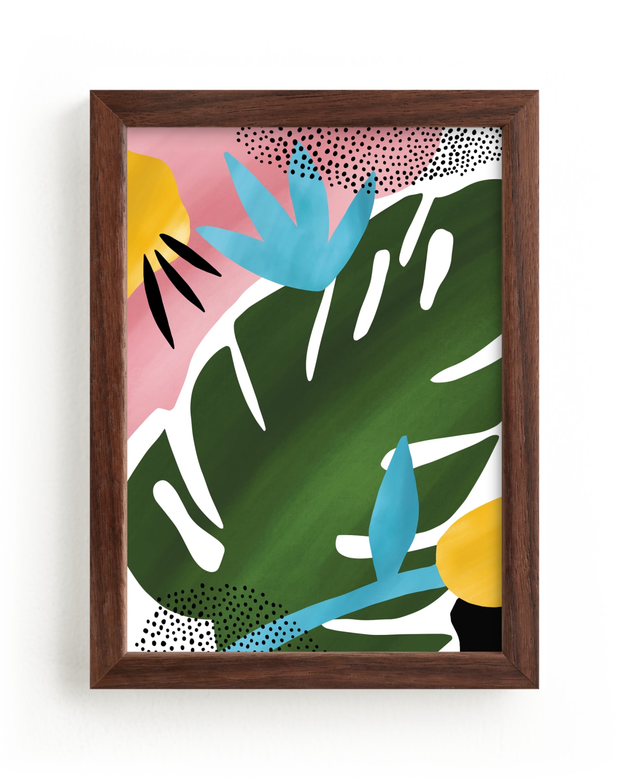 "Tropical Palm" - Grownup Open Edition Non-custom Art Print by Jessica Corliss in beautiful frame options and a variety of sizes.
