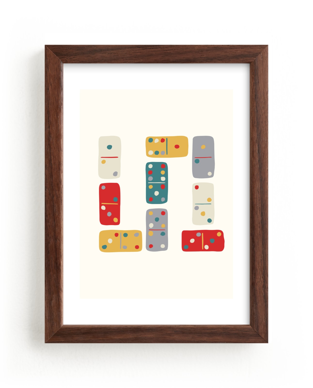 "Dominoes" by Carolyn Kach in beautiful frame options and a variety of sizes.