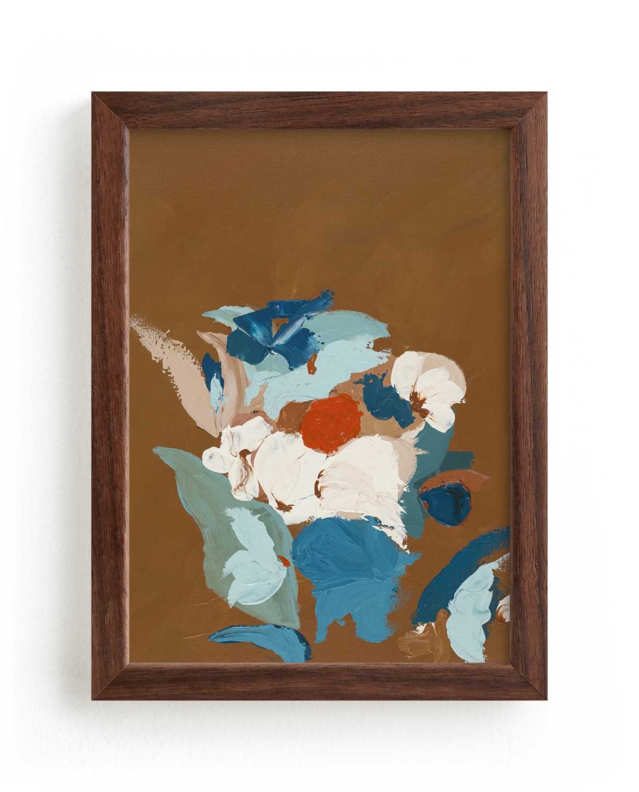 Orange and Turquoise Botanical
