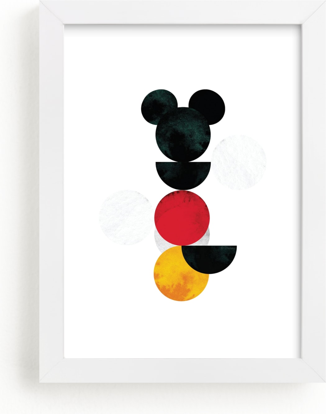 This is a yellow disney art by Anna Joseph called Minimalist.