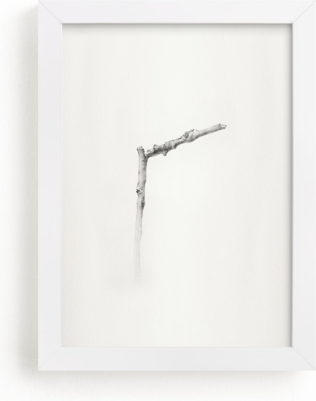 This is a white art by jinseikou called Twig- Solitude 01.