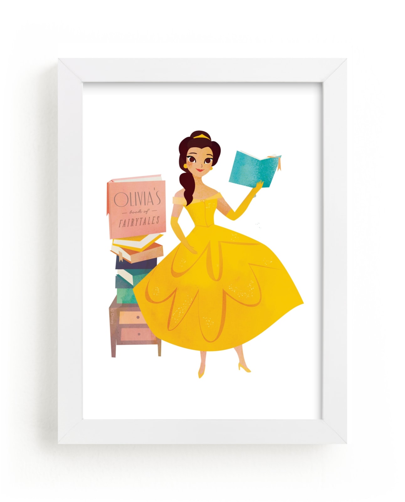 Belle from Disney's Beauty And The Beast Children's Birthday Party Thank  You Cards by Lori Wemple