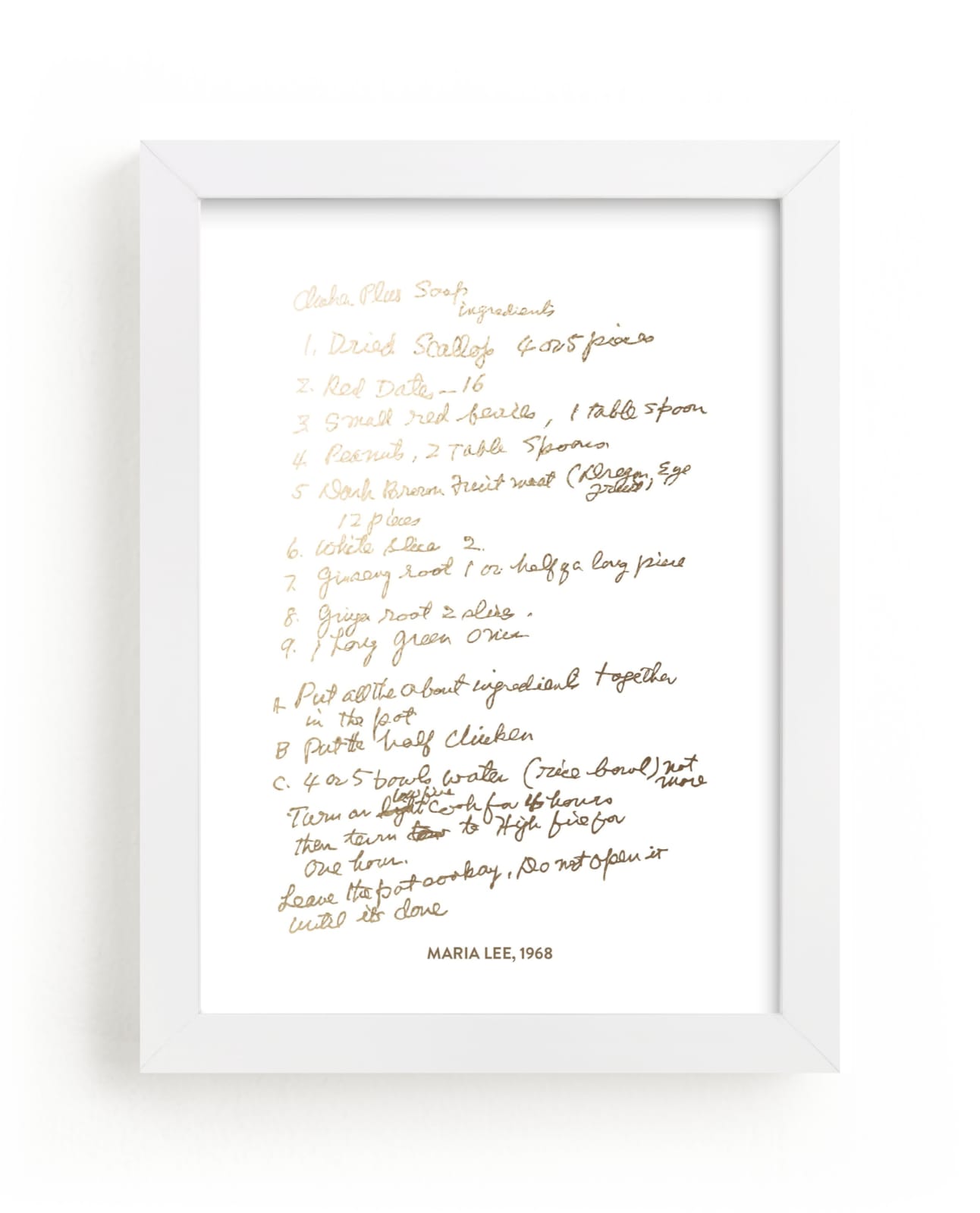Your Text: Custom Foil Print