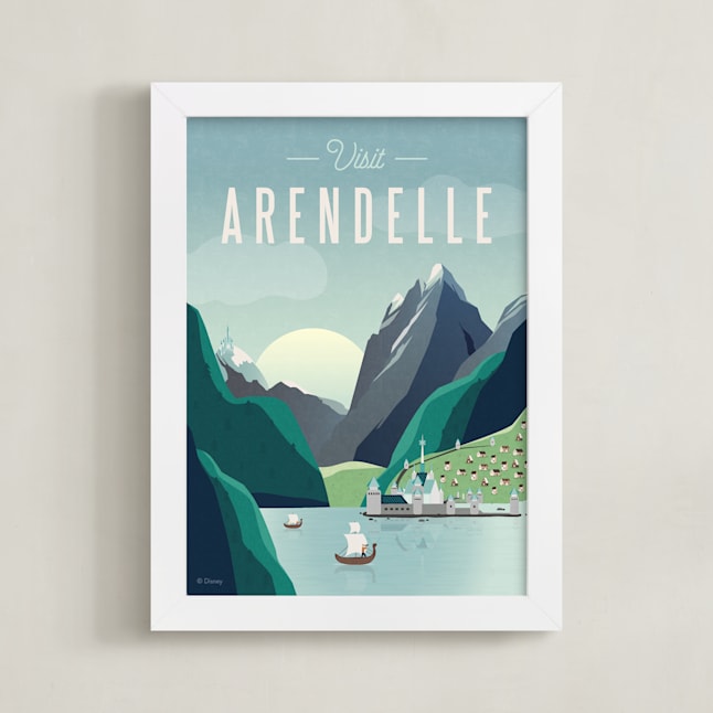 Visit Arendelle from Disney's Frozen Disney Art by Erica Krystek Minted