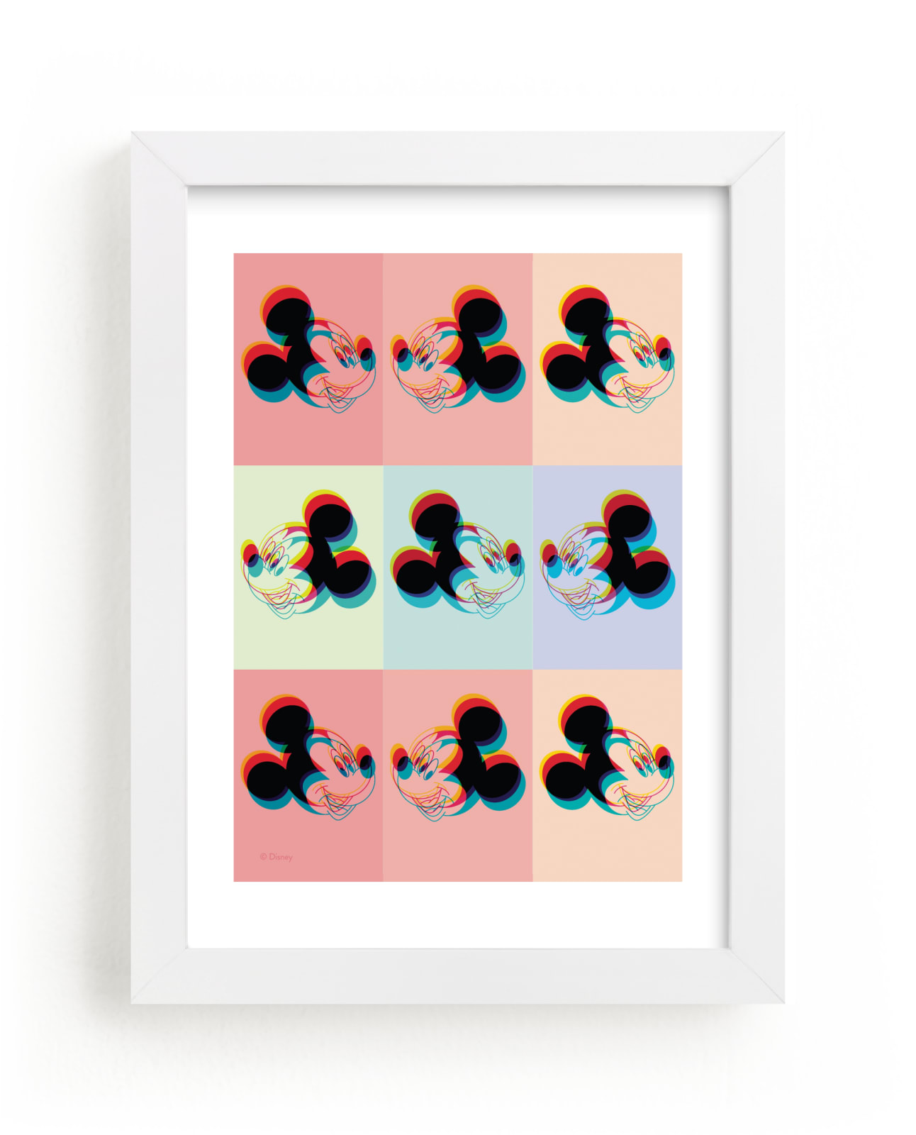 "3D Disney Mickey Mouse" - Limited Edition Art Print by EMANUELA CARRATONI in beautiful frame options and a variety of sizes.