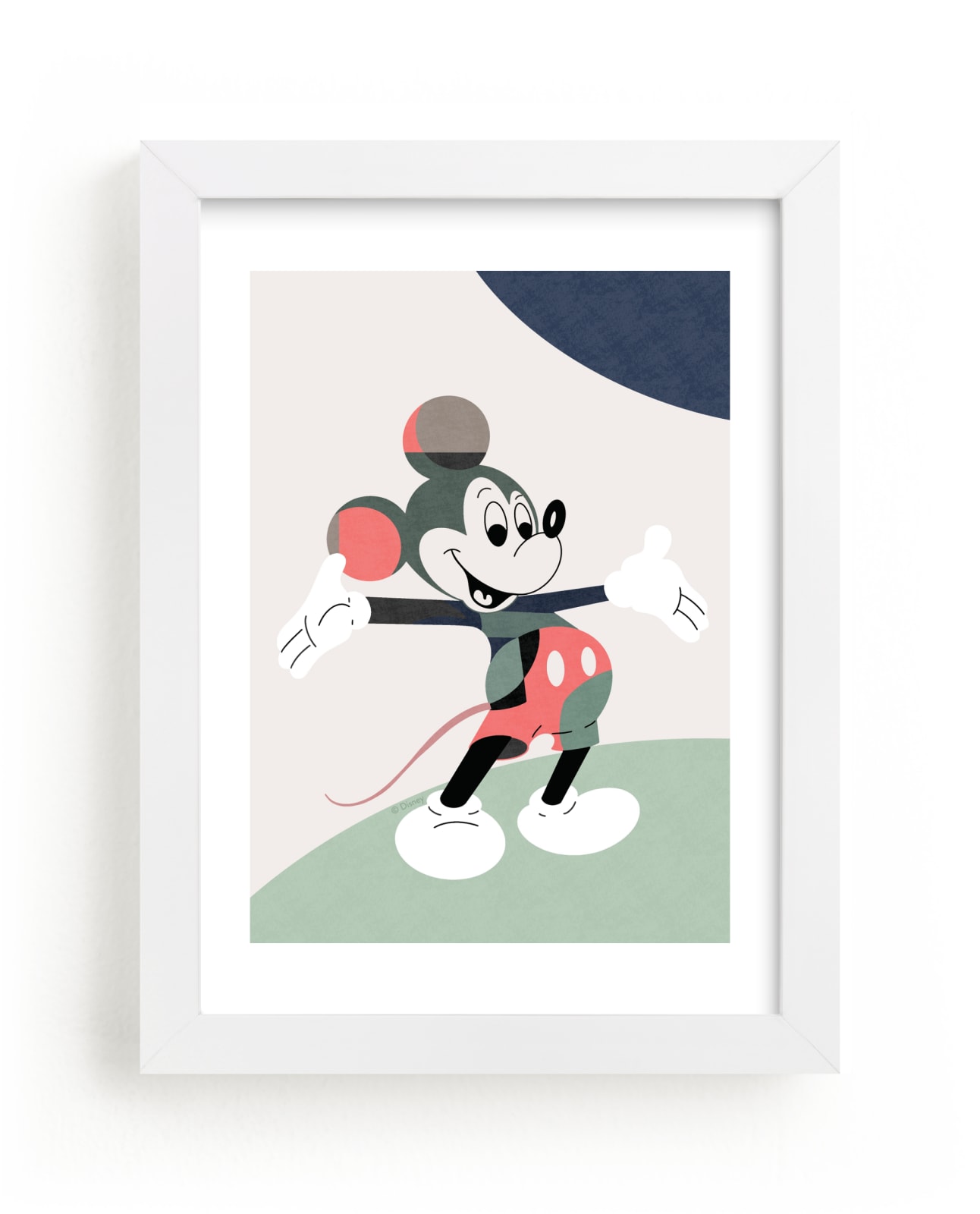 "The One and Only Disney Mickey Mouse" - Limited Edition Art Print by Maja Cunningham in beautiful frame options and a variety of sizes.