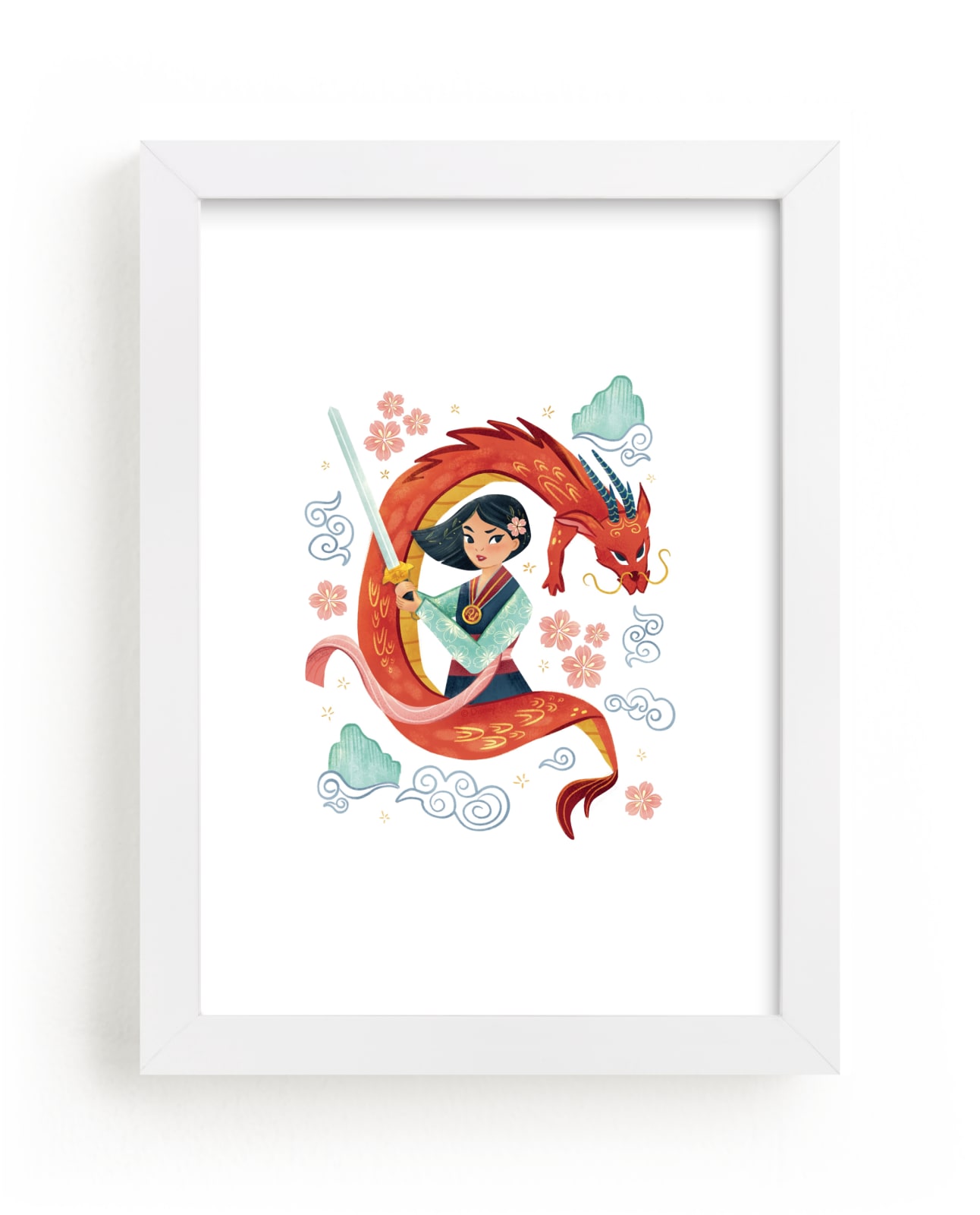 "Disney's Warrior Princess Mulan" - Limited Edition Art Print by curiouszhi in beautiful frame options and a variety of sizes.