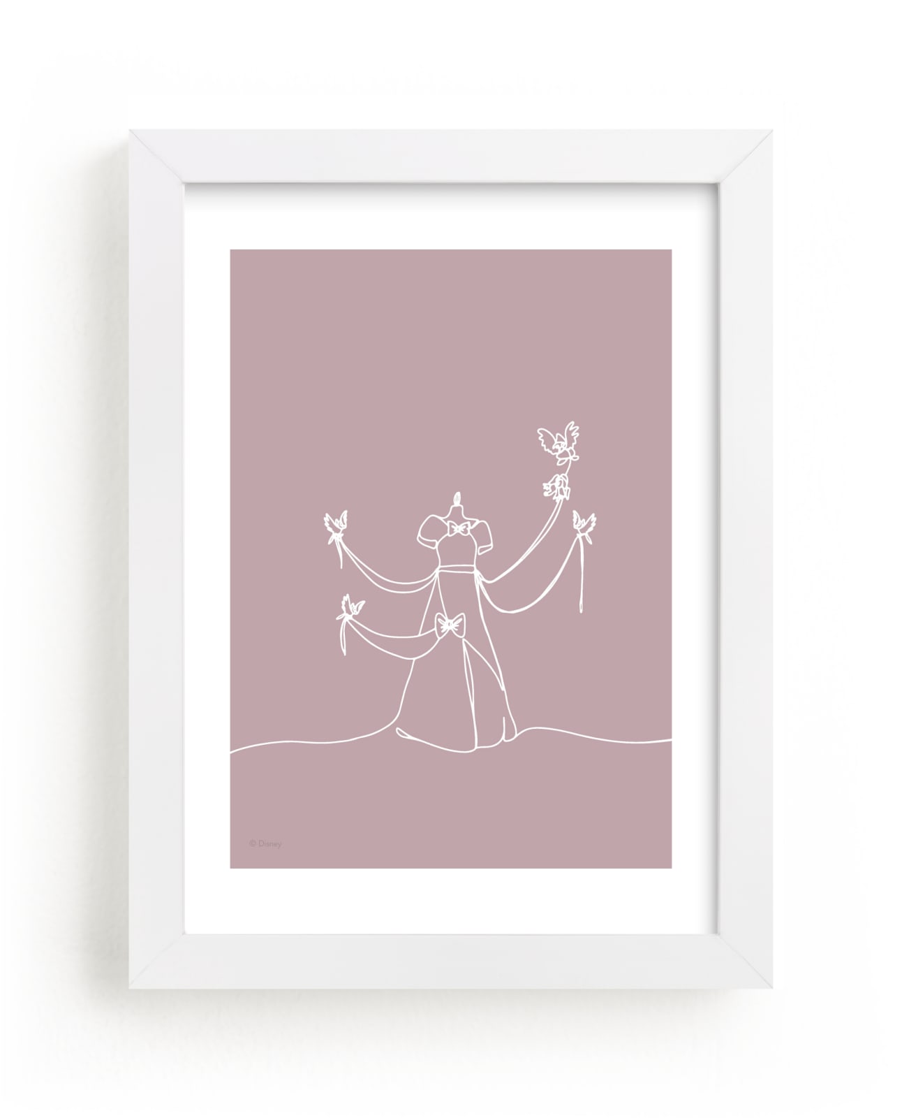 "The Dress from Disney's Cinderella" - Limited Edition Art Print by Britt Mills in beautiful frame options and a variety of sizes.