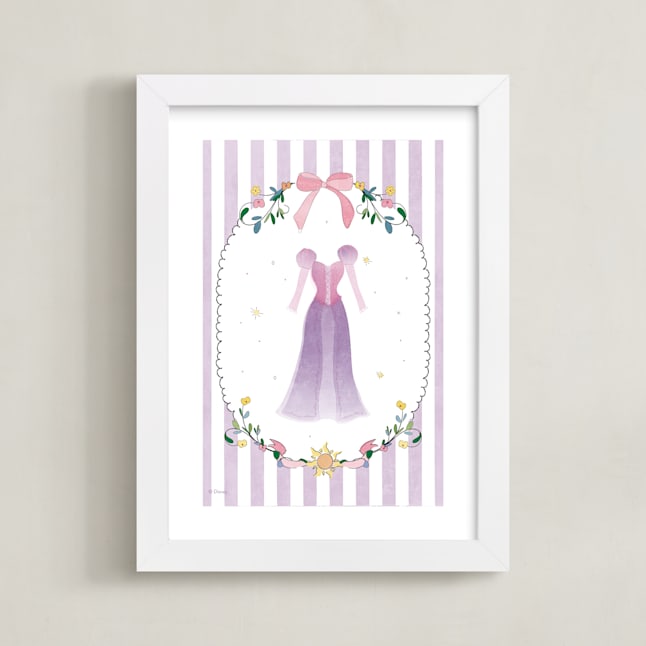 "Disney Princess Rapunzel Dress-Up" - Limited Edition Art Print by Kamala Nahas in beautiful frame options and a variety of sizes.