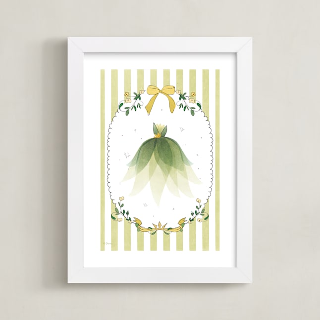 "Disney Princess Tiana Dress-Up" - Limited Edition Art Print by Kamala Nahas in beautiful frame options and a variety of sizes.