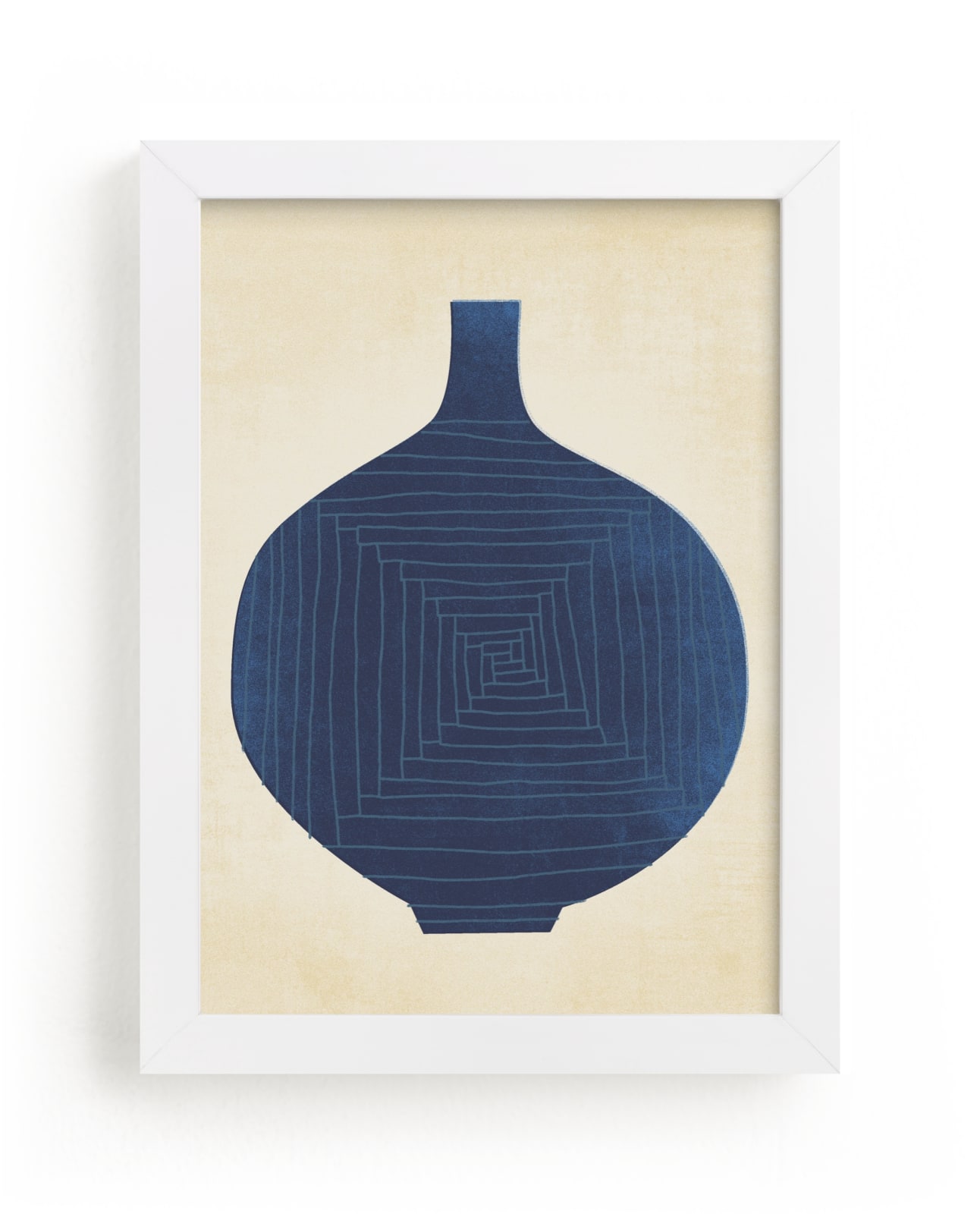 "Vase Study in Blue" - Limited Edition Art Print by Tiny Type Studios in beautiful frame options and a variety of sizes.