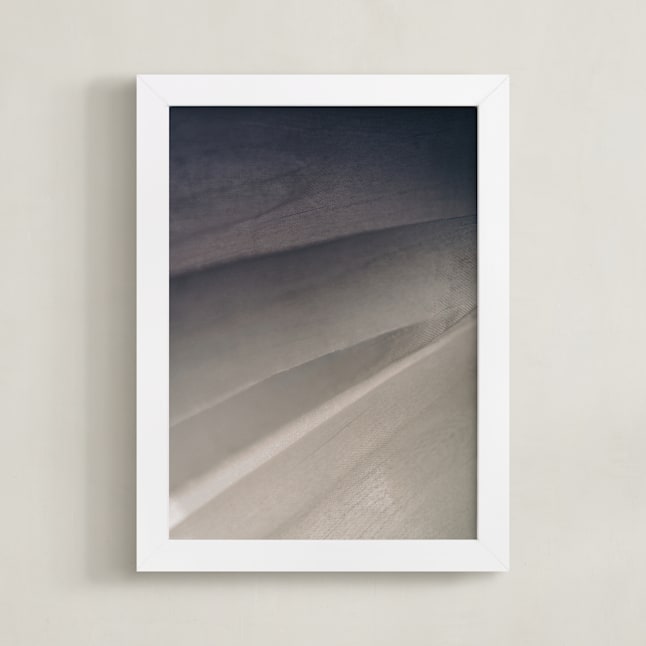 "Deep Shadow II" - Art Print in Grey Violet by David Michuki - Framed