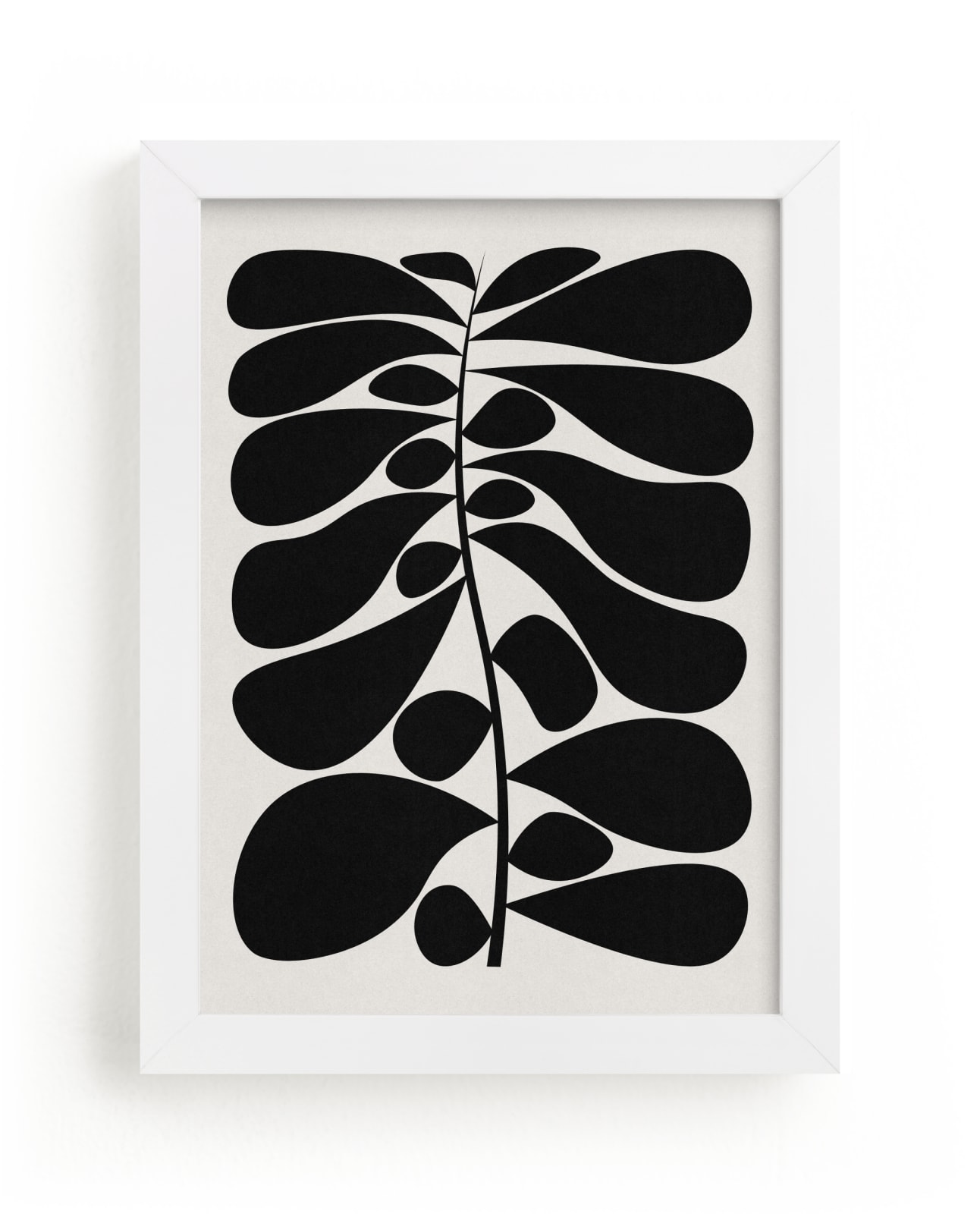 "Black Plant I" - Limited Edition Art Print by Alisa Galitsyna in beautiful frame options and a variety of sizes.