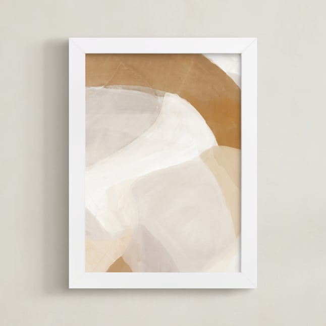 "Arching" - Art Print in Fawn by Melanie Severin - Framed