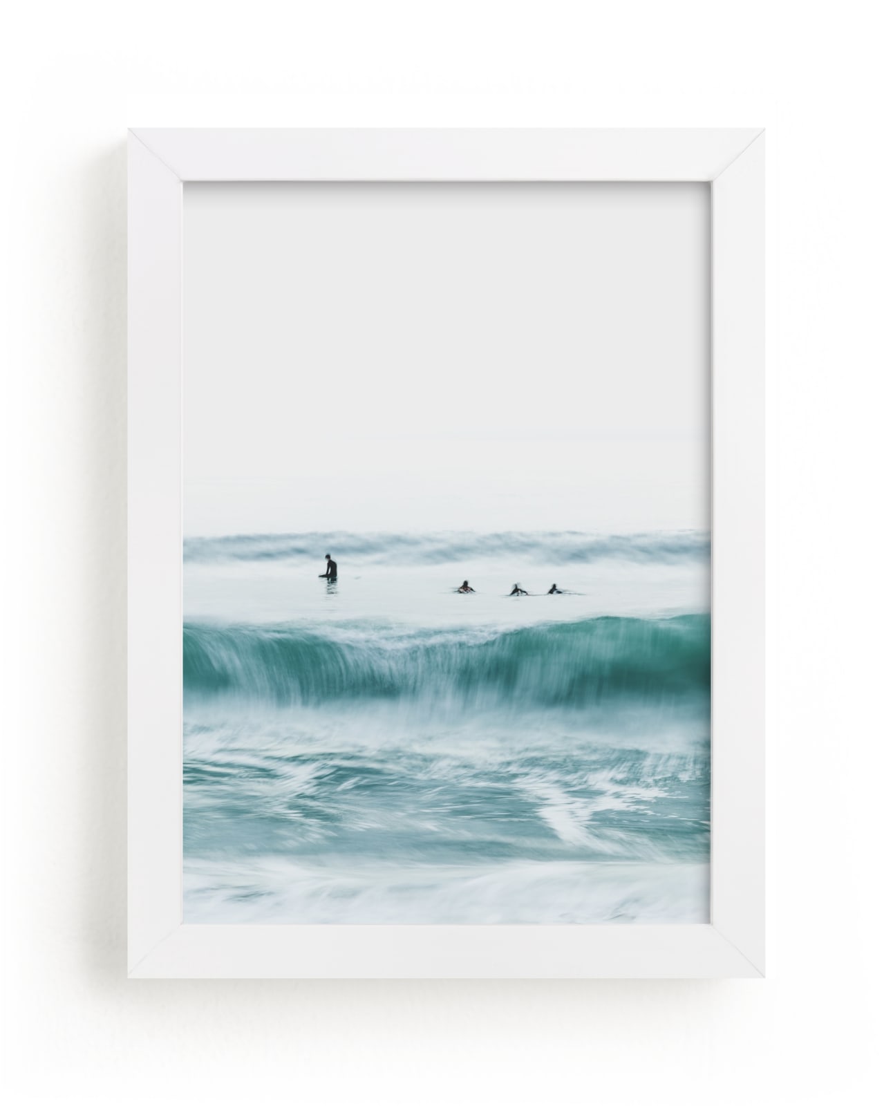 "Hermosa Blue I" - Limited Edition Art Print by Mike Sunu in beautiful frame options and a variety of sizes.