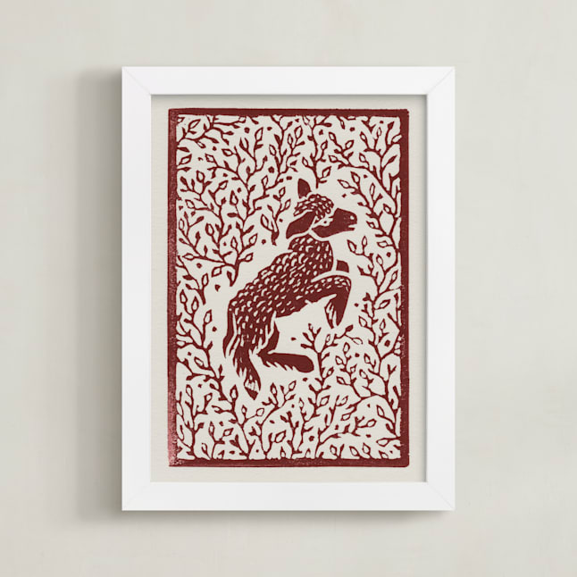 Lamb Linocut Fine Art Prints by Ash Weaver | Minted
