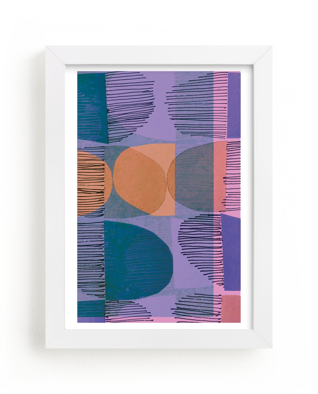 "Boho Screenprint II" - Limited Edition Art Print by Jenna Skead in beautiful frame options and a variety of sizes.
