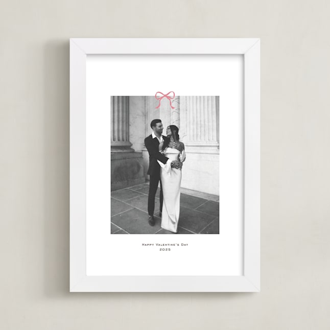 "Small Bow: Portrait Framed Photo" - Custom Photo Art by Annie Shapiro in beautiful frame options and a variety of sizes.