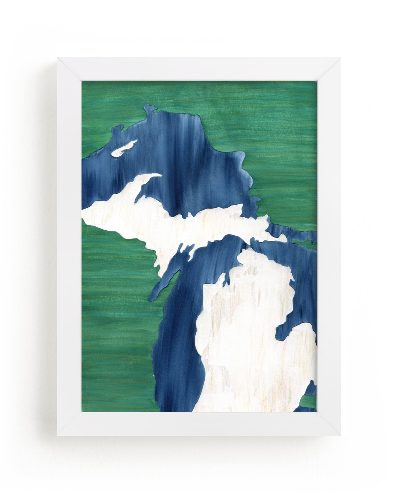"Michigan in Paint" - Limited Edition Art Print by Denise Wong in beautiful frame options and a variety of sizes.