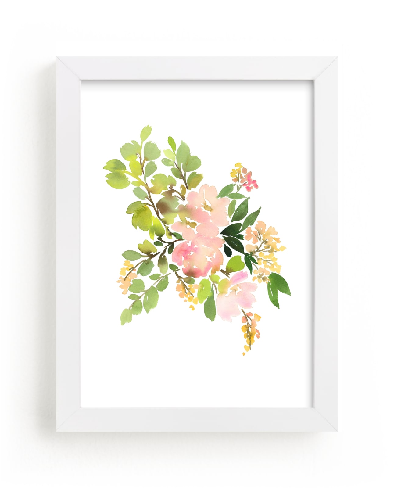 "Flora in Peach II" - Limited Edition Art Print by Yao Cheng Design in beautiful frame options and a variety of sizes.