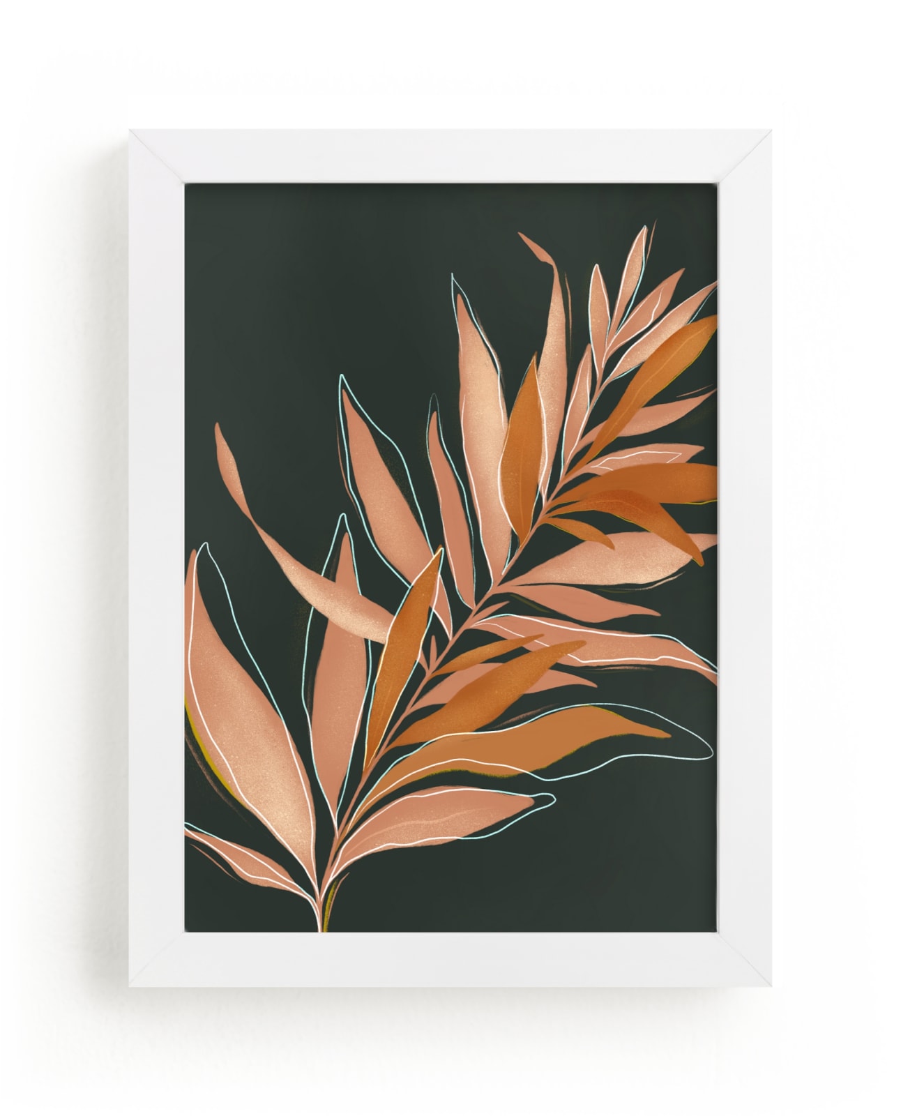 "Falling Fern" - Limited Edition Art Print by Julie Murray in beautiful frame options and a variety of sizes.