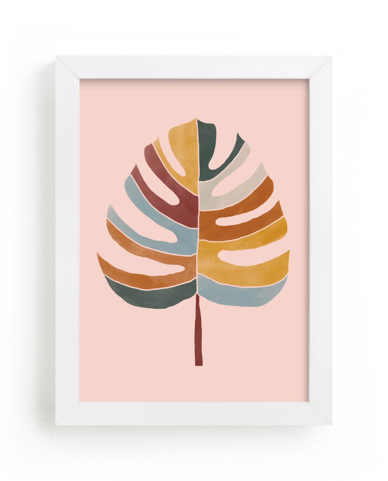 "Chic Monstera" - Limited Edition Art Print by lulu and isabelle in beautiful frame options and a variety of sizes.