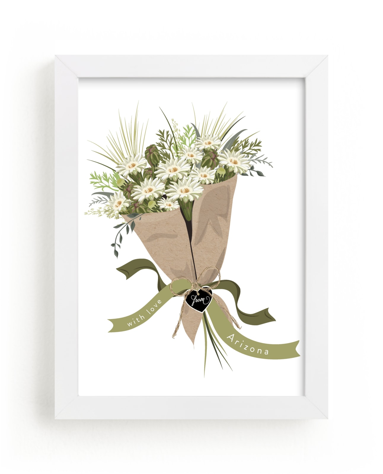"Arizona Saguaro Bouquet" - Limited Edition Art Print by Susan Moyal in beautiful frame options and a variety of sizes.