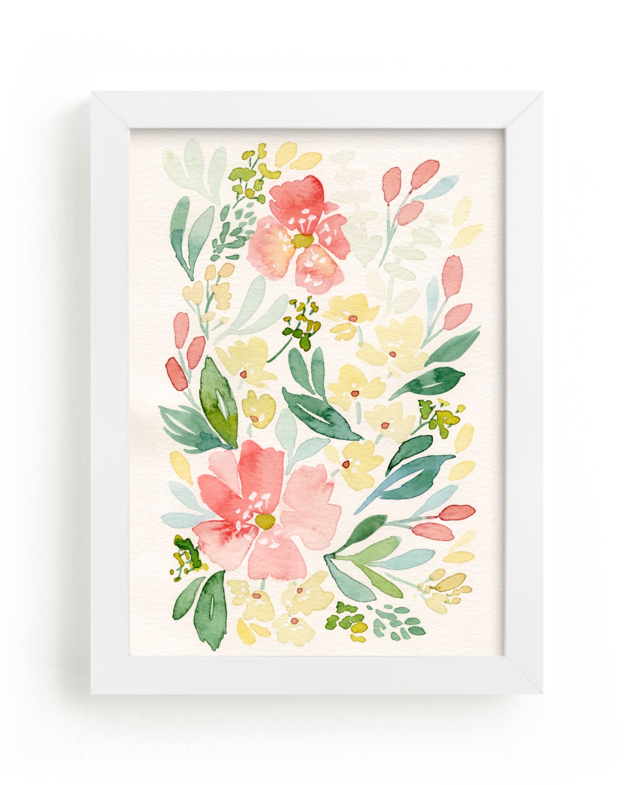 "Coral Peonies" - Limited Edition Art Print by Natalie Malan in beautiful frame options and a variety of sizes.