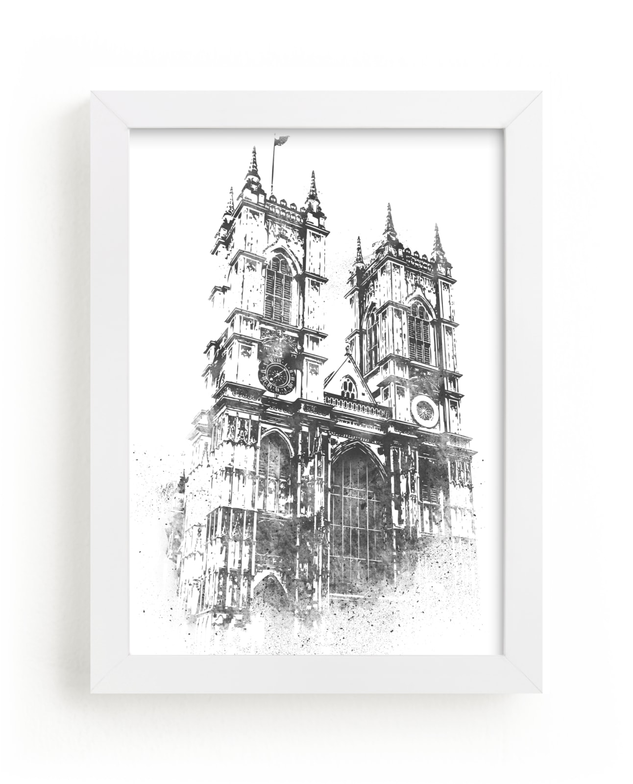 "Westminster Abbey" - Limited Edition Art Print by Paul Berthelot in beautiful frame options and a variety of sizes.