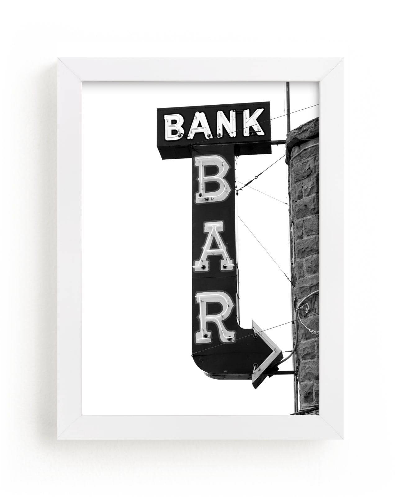 "Bank Bar" - Limited Edition Art Print by Calais A Le Coq in beautiful frame options and a variety of sizes.