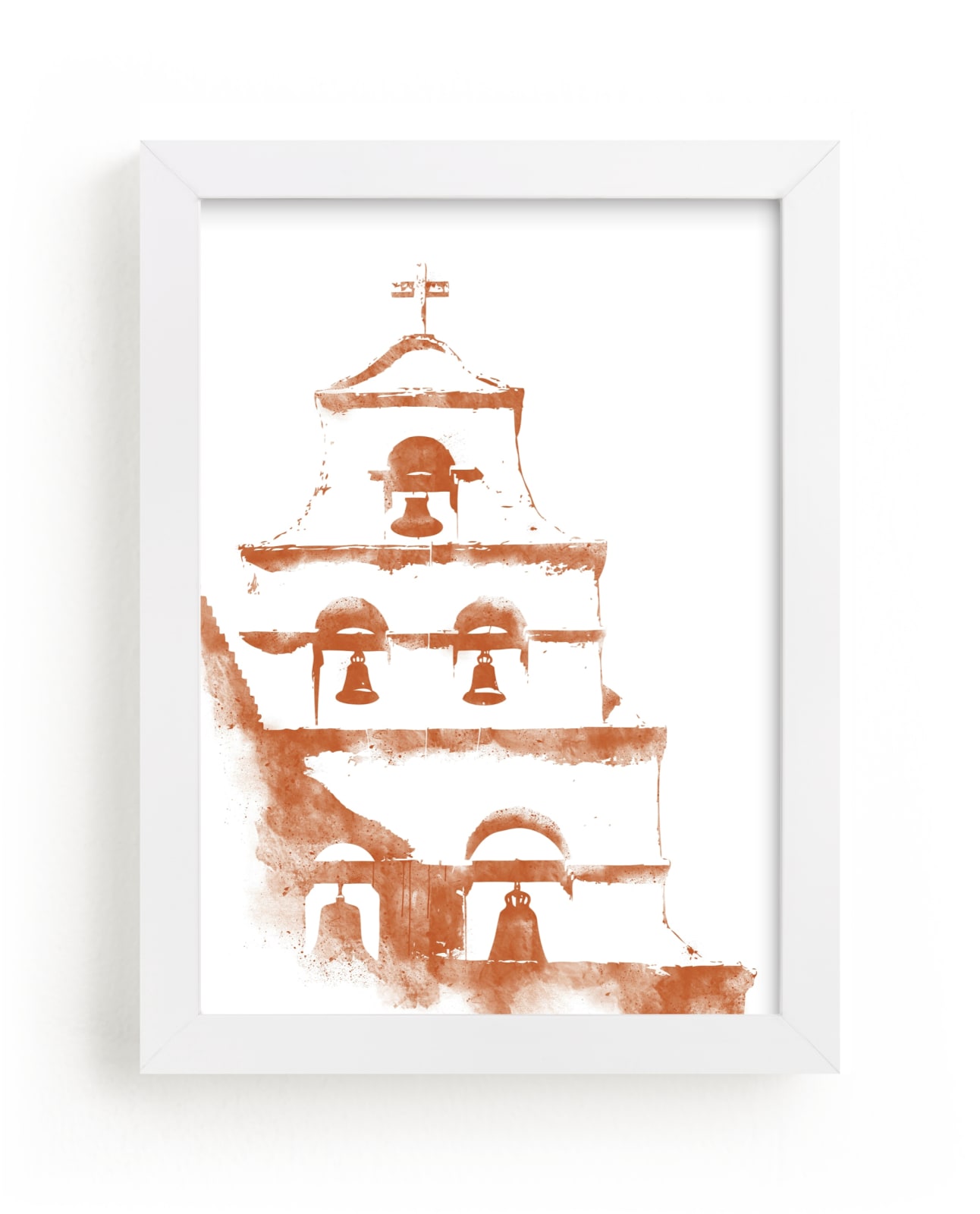 "San Diego Mission" - Limited Edition Art Print by Paul Berthelot in beautiful frame options and a variety of sizes.